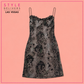 Look Don't Touch Mini Dress Black Glitter (No Discount)