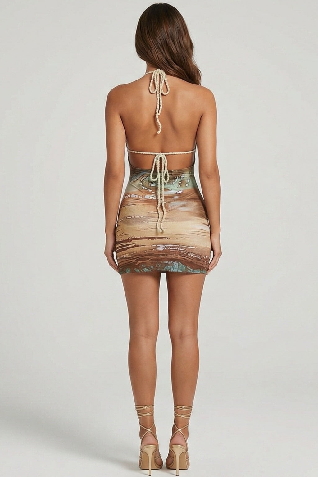 Tell Me A Secret Mini Dress Green Print - Style Delivers