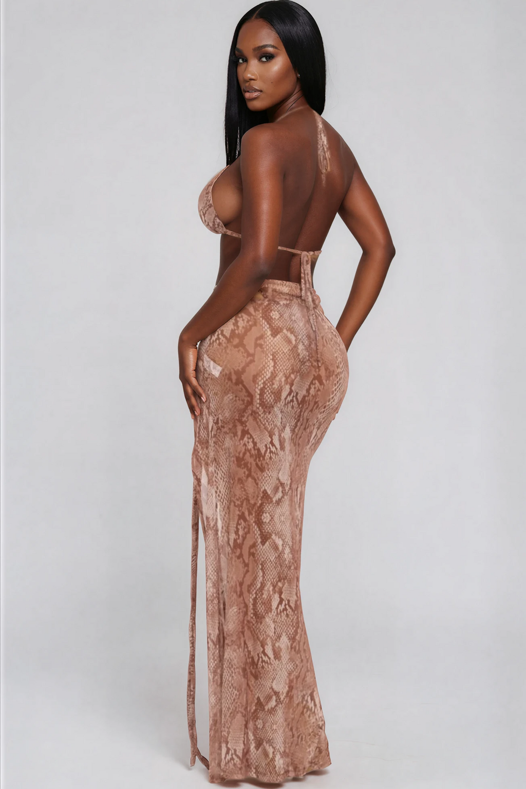 Charmed 3 Piece Snake Print Bikini Set - Style Delivers