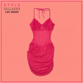 Viktoria Mesh Dress Hot Pink
