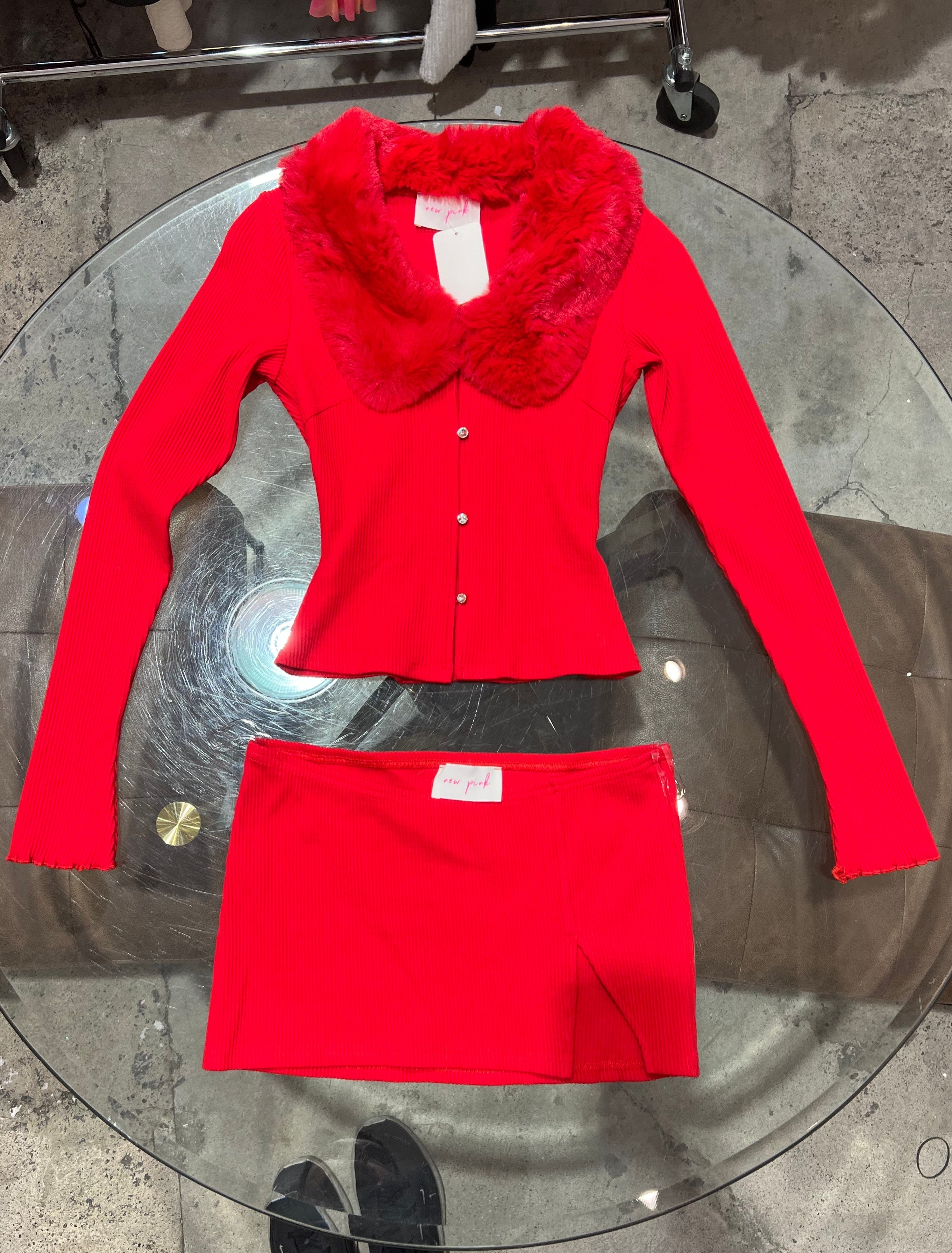 So Iconic Two Piece Set Red (No Discount) - Style Delivers