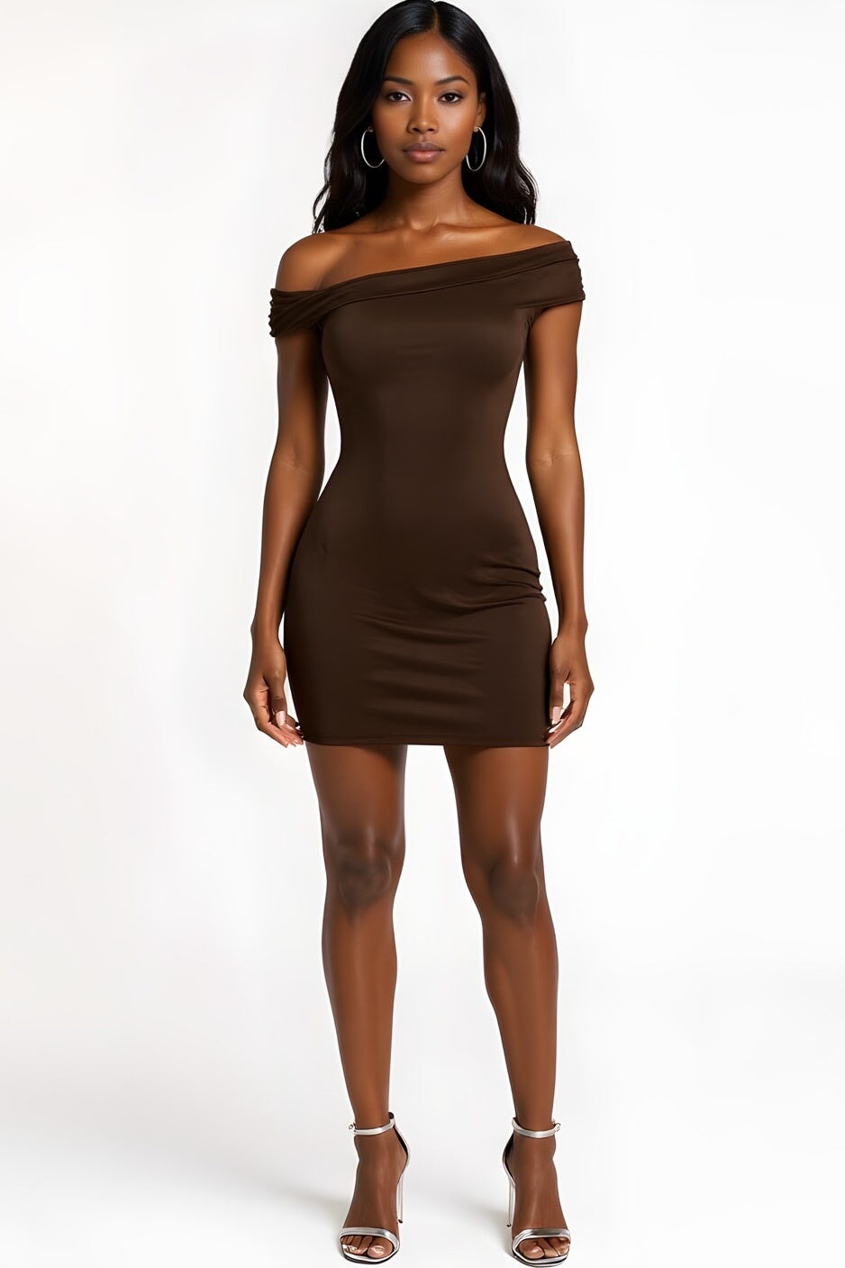 She Just Knows Mini Dress Brown - Style Delivers